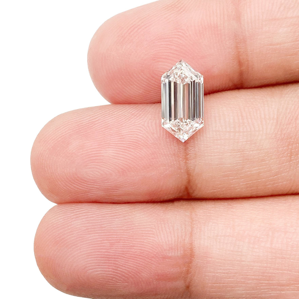 1.89ct | E/VVS2 Hexagon Shape Step Cut Lab Diamond (IGI)