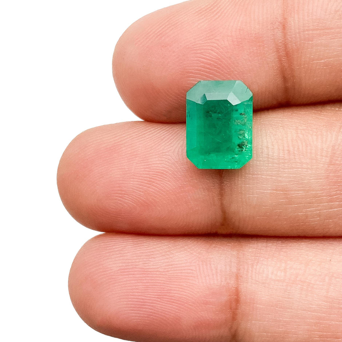 2.75ct | Step Cut Emerald Shape Lab Emerald (GSI)