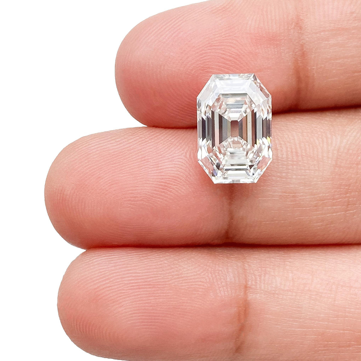 5.06ct | E/VS2 Antique Octagon Shape Step Cut Lab Diamond (IGI)-LITHOS Diamond