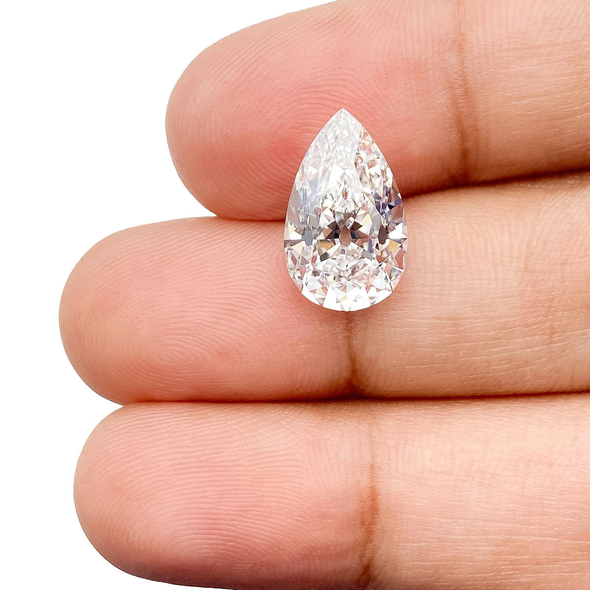 4.06ct | D/VS1 Pear Shape Old Mine Cut Lab Diamond (IGI)