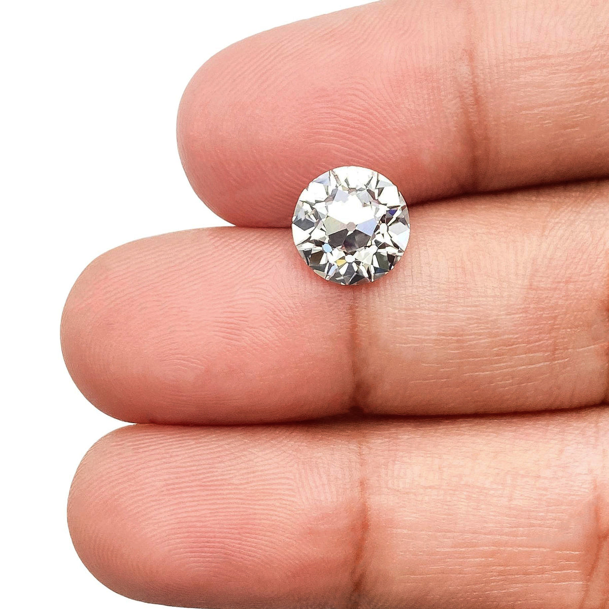 2.24ct | F/VS1 Round Shape Old European Cut Lab Diamond (IGI)