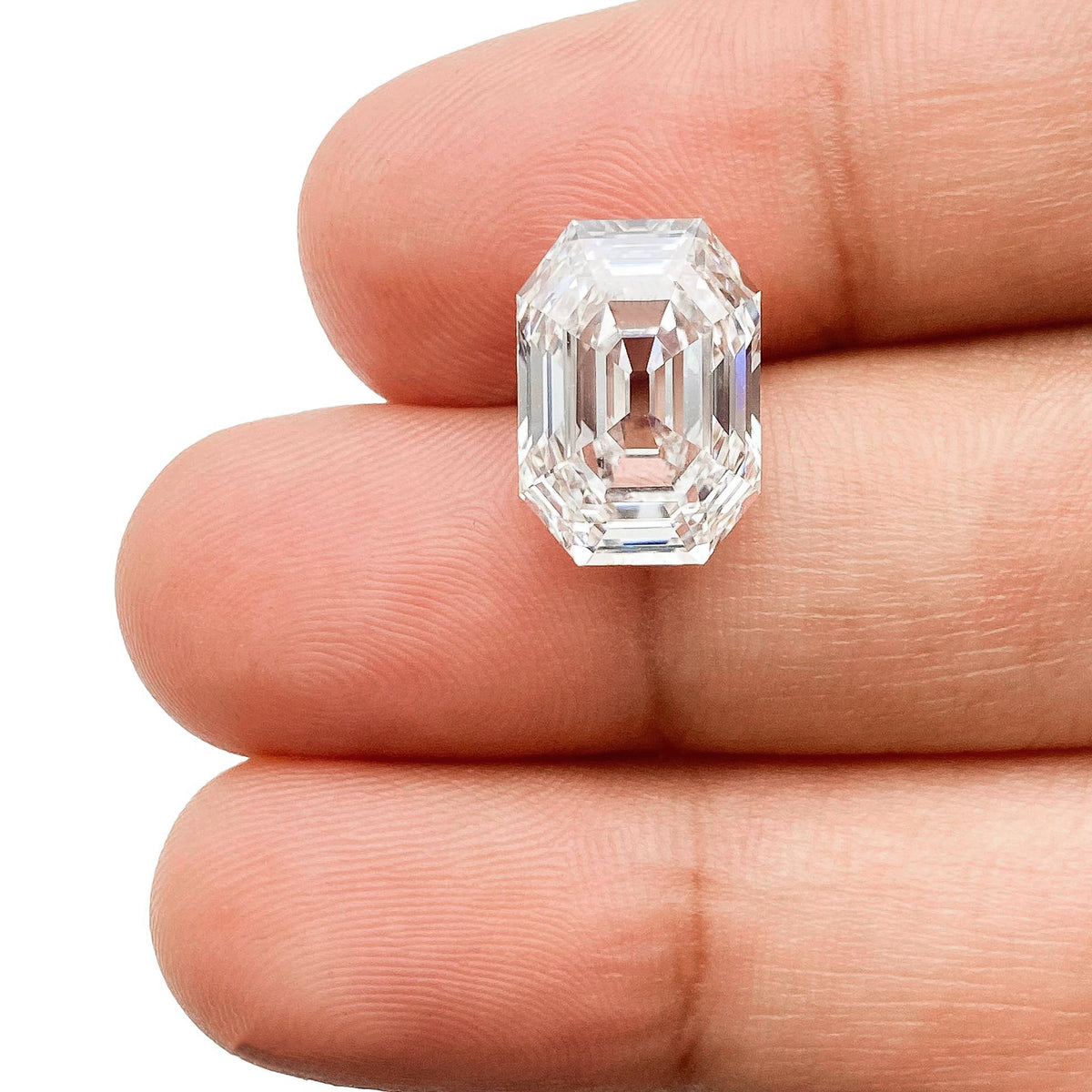 5.07ct | F/VS1 Antique Octagon Shape Step Cut Lab Diamond (IGI)
