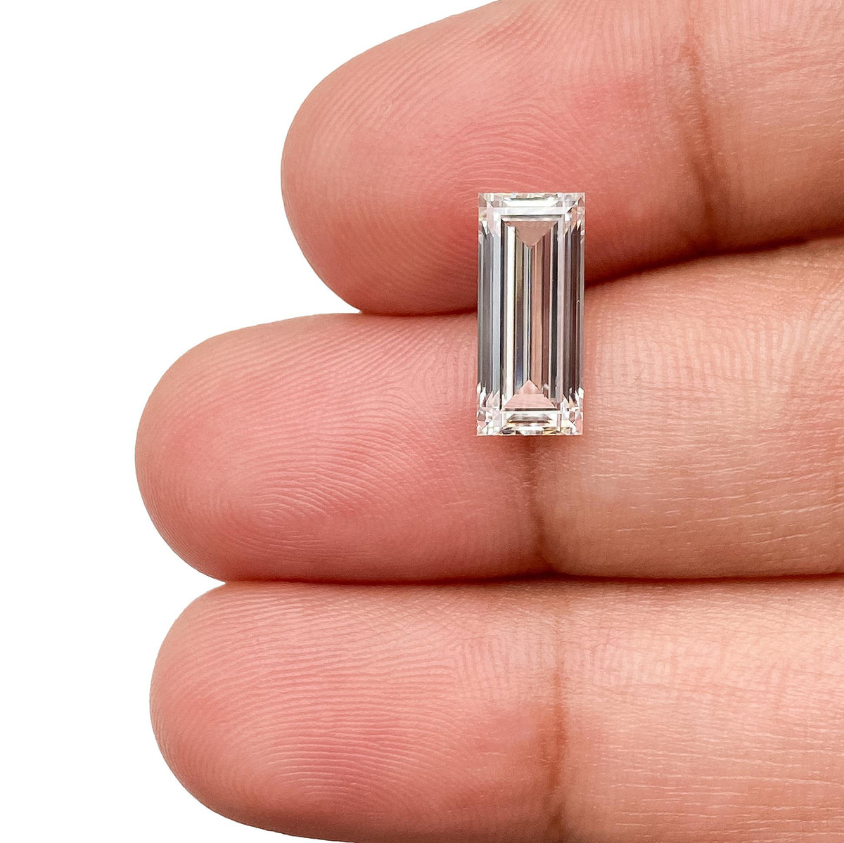 2.02ct | F/VVS2 Baguette Shape Step Cut Lab Diamond (IGI)