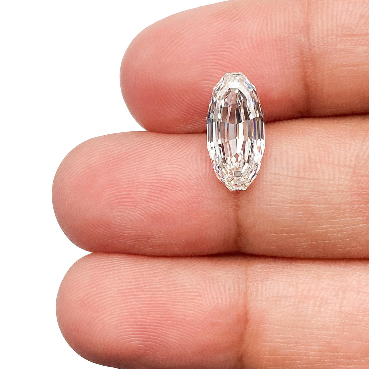 2.52ct | F/VVS2 Oval Shape Step Cut Lab Diamond (IGI)