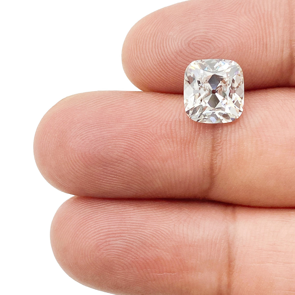 3.51ct | F/VS1 Cushion Shape Old Mine Cut Lab Diamond (IGI)