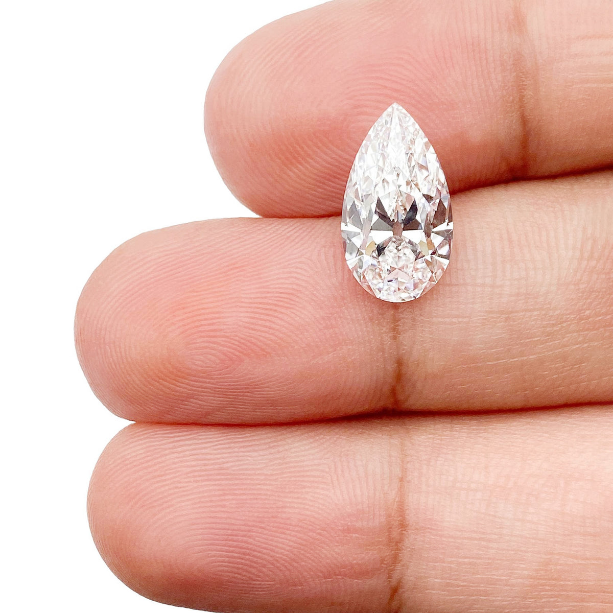 2.61ct | E/VS1 Pear Shape Old Mine Cut Lab Diamond (IGI)