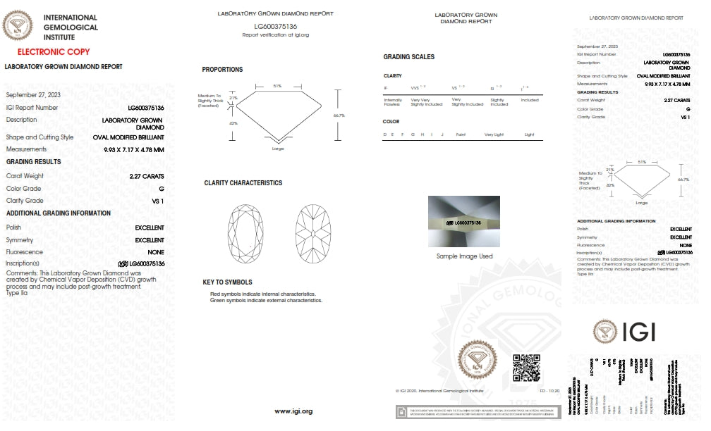 2.27ct | G/VS1 Oval Shape Old Mine Cut Lab Diamond (IGI)-LITHOS Diamond