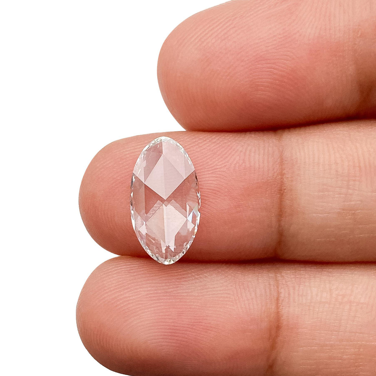 1.72ct | G/VVS2 Oval Shape Rose Cut Lab Diamond (IGI)