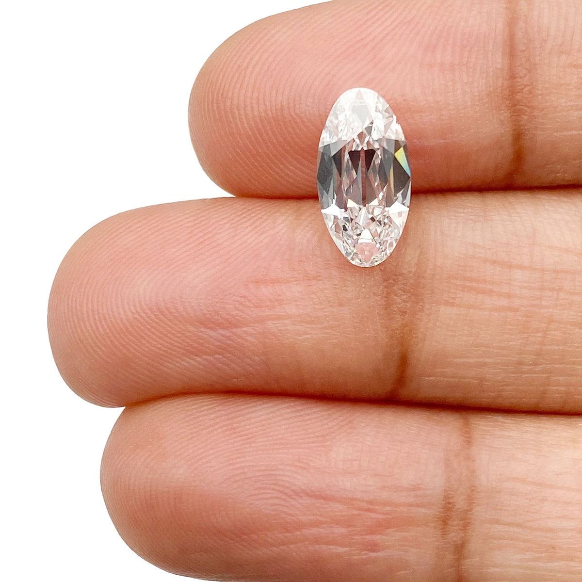 1.60ct | E/VVS2 Oval Shape Old Mine Cut Lab Diamond (IGI)