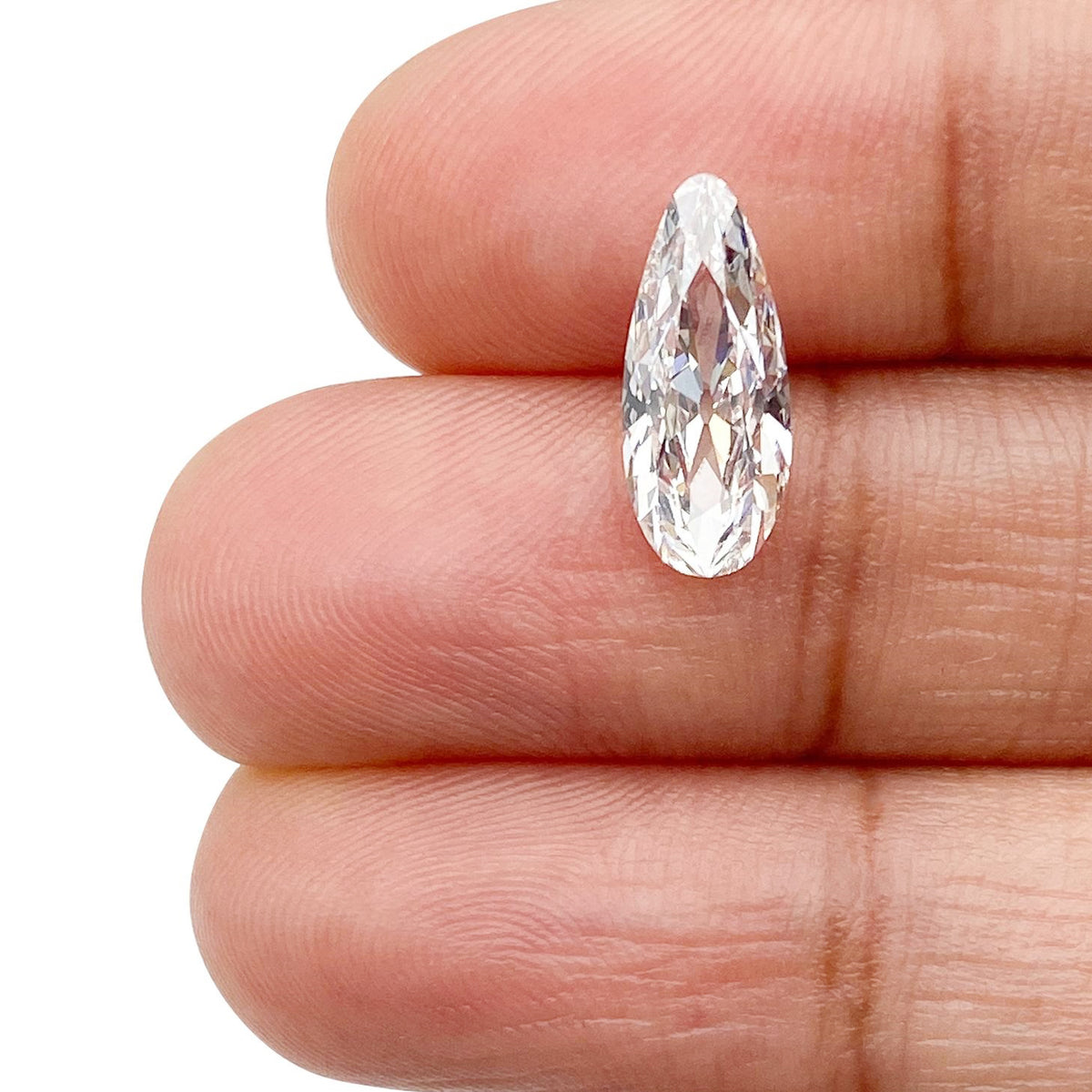1.56ct | D/VVS2 Pear Shape Old Mine Cut Lab Diamond (IGI)