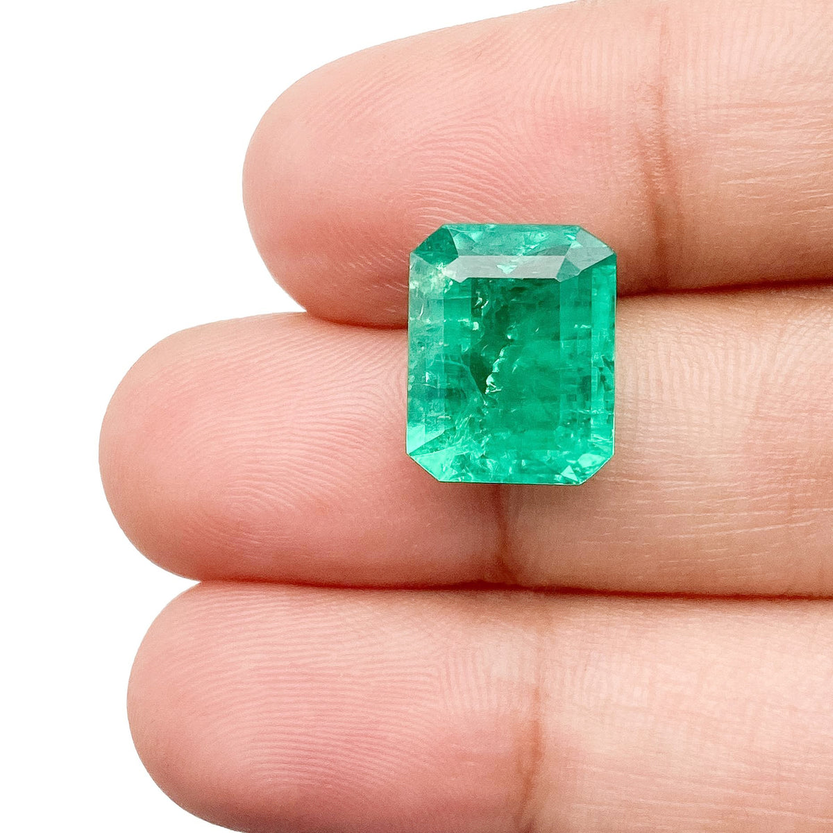 5.00ct | Step Cut Emerald Shape Lab Emerald