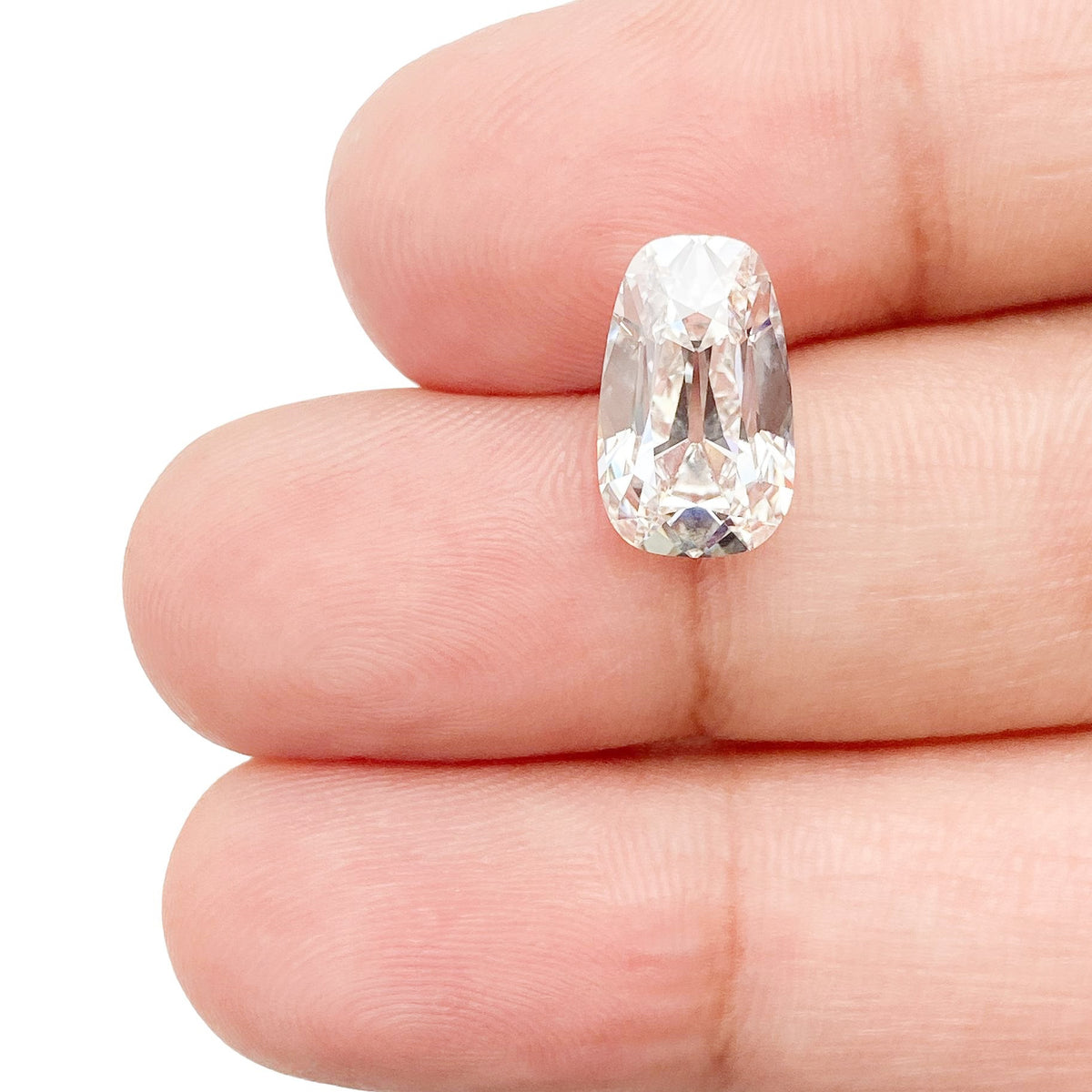 2.76ct | F/VS1 Tapered Cushion Shape Old Mine Cut Lab Diamond (IGI)