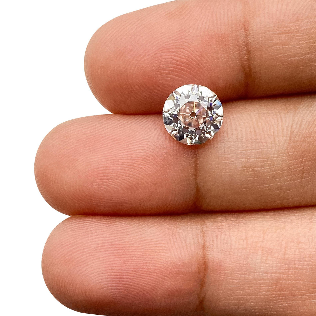 2.10ct | J/VVS2 Round Shape Old European Cut Lab Diamond (IGI)-LITHOS Diamond