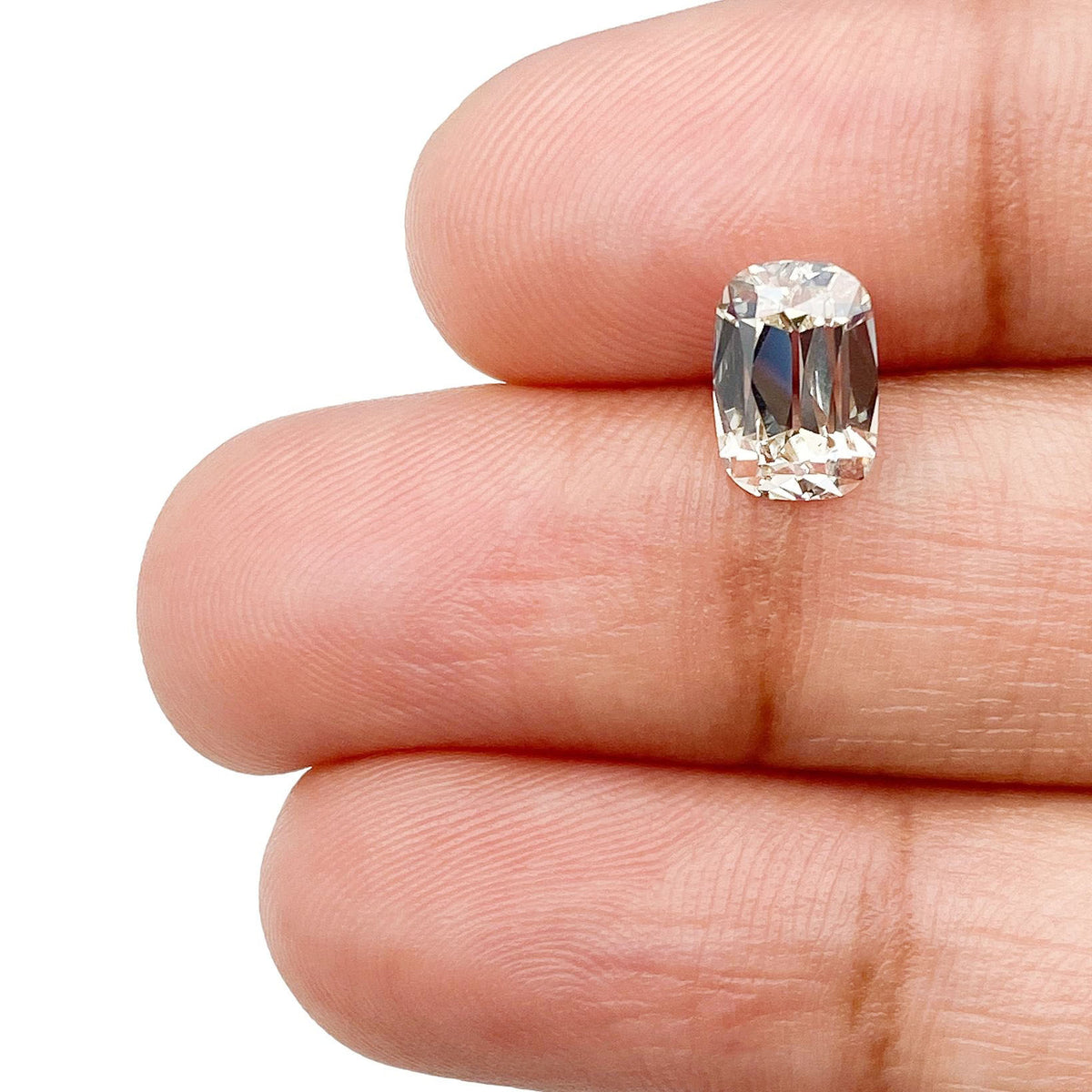 1.36ct | J/VS2 Cushion Shape Old Mine Cut Lab Diamond (IGI)