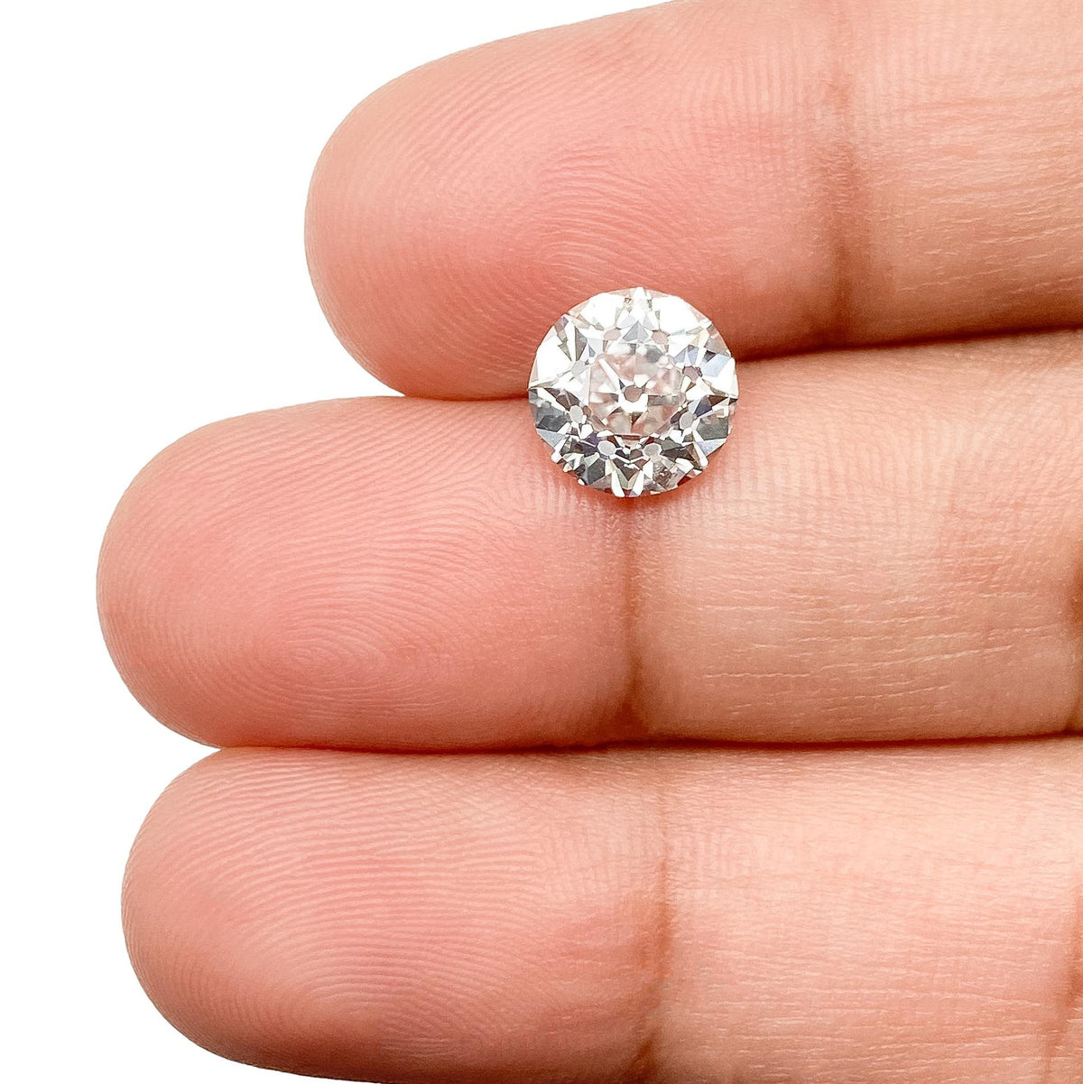 2.17ct | E/VVS2 Round Shape Old European Cut Lab Diamond (IGI)