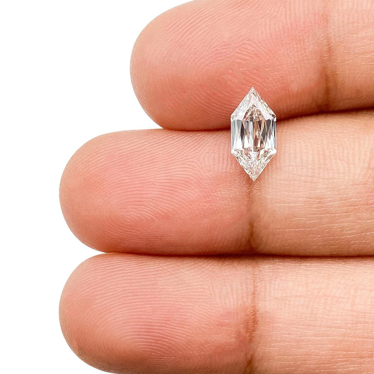 1.03ct | E/VS1 Hexagon Shape Lattice Cut Lab Diamond (IGI)