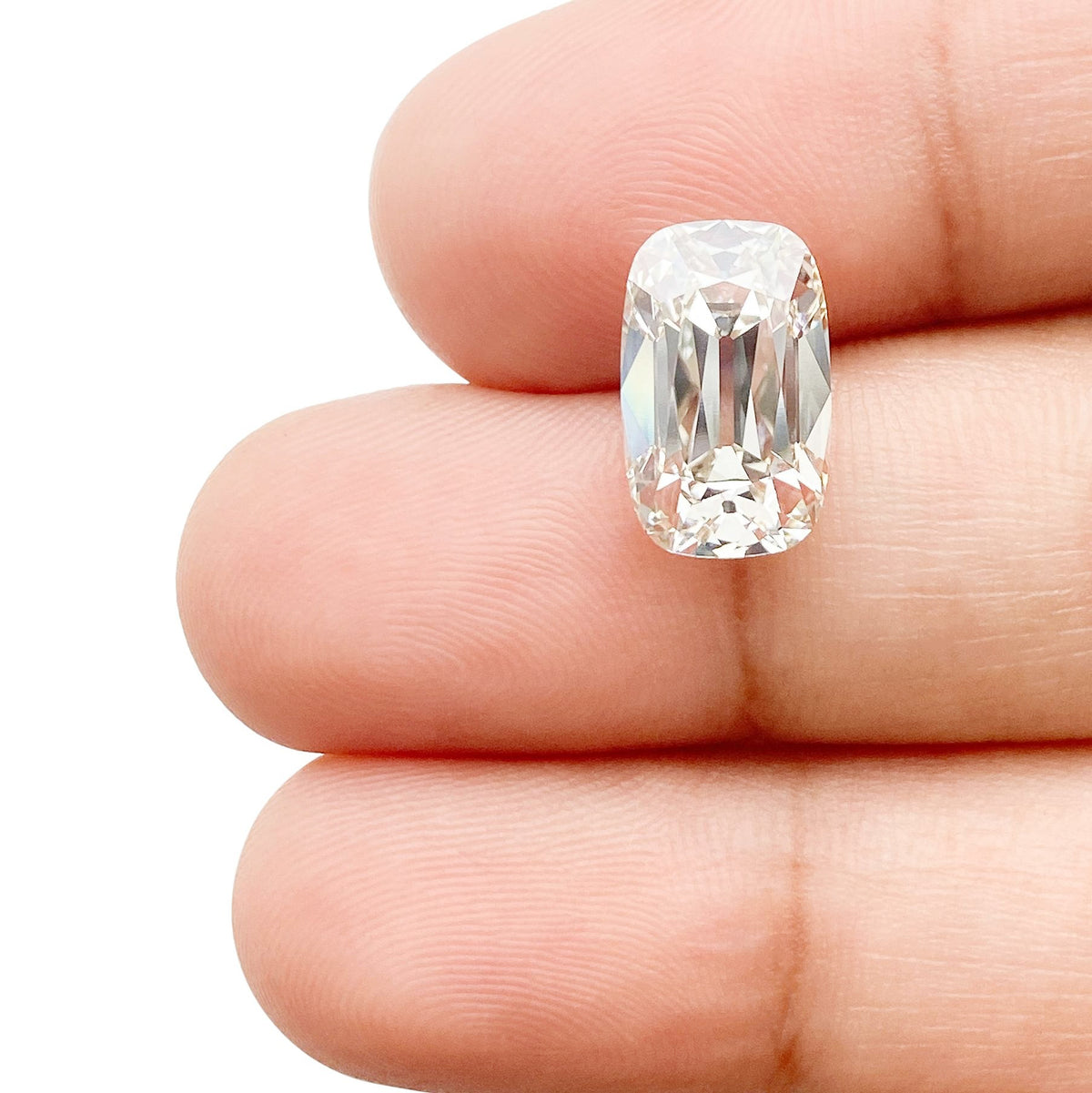 3.44ct | H/VS1 Cushion Shape Old Mine Cut Lab Diamond (IGI)