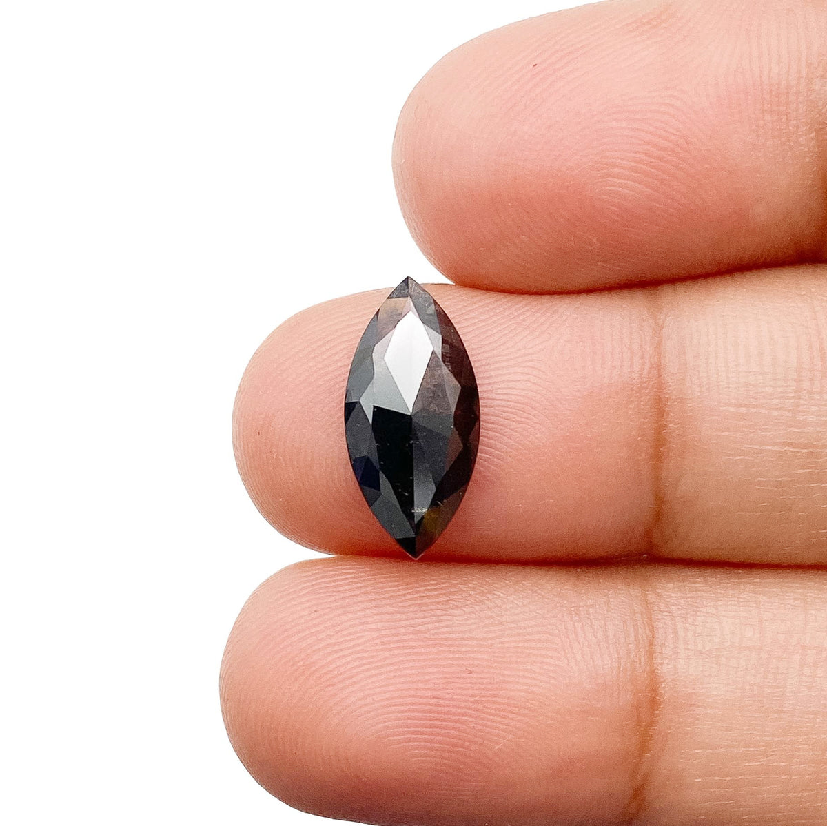 1.83ct | Salt & Pepper Marquise Shape Rose Cut Lab Diamond