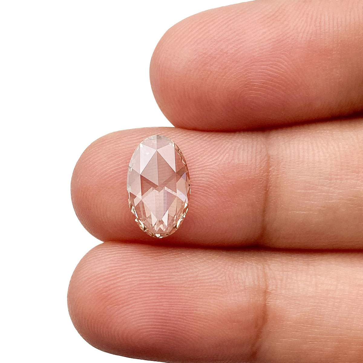 1.25ct | Light Brown/VS1 Oval Shape Rose Cut Lab Diamond (IGI)-LITHOS Diamond