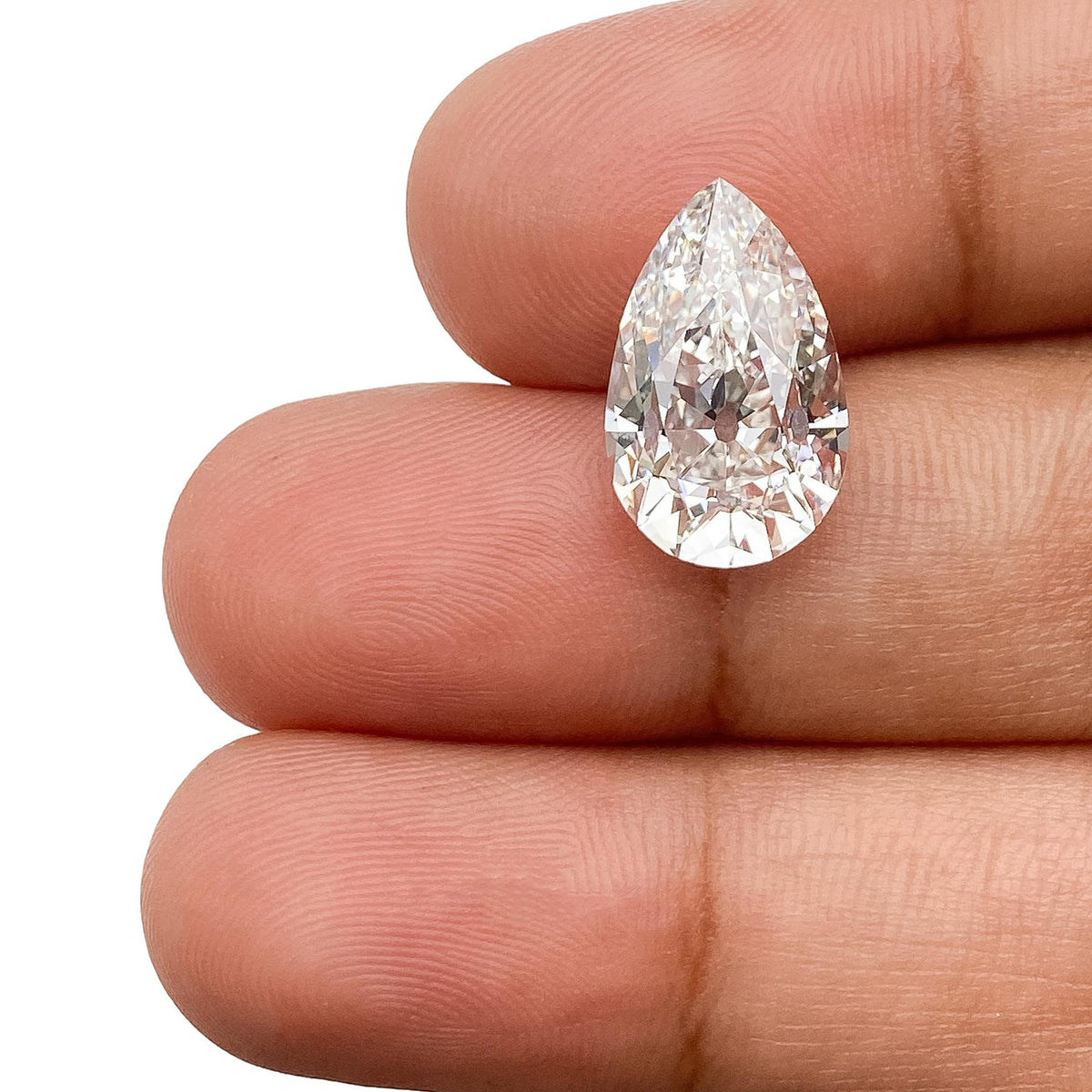 4.65ct | E/VS1 Pear Shape Old Mine Cut Lab Diamond (IGI)