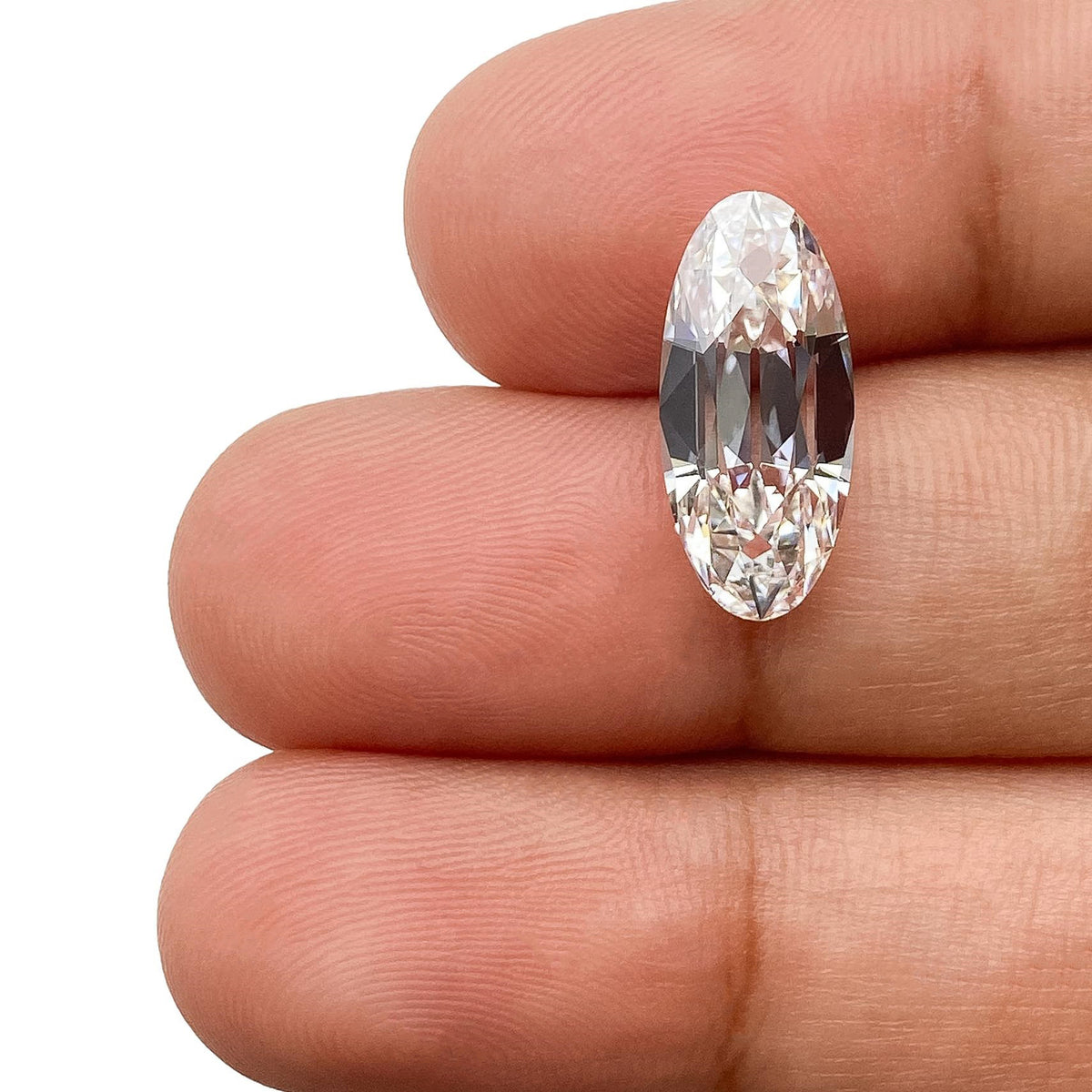 3.44ct | E/VVS2 Oval Shape Old Mine Cut Lab Diamond (IGI)