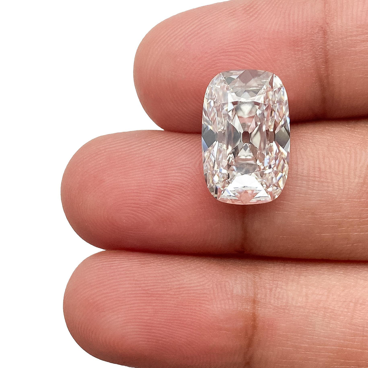 6.08ct | F/VVS2 Cushion Shape Old Mine Cut Lab Diamond (IGI)