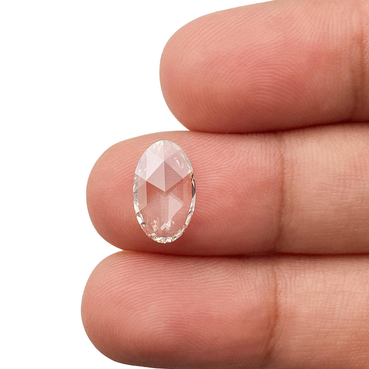 1.05ct | H/VS1 Oval Shape Rose Cut Lab Diamond (IGI)