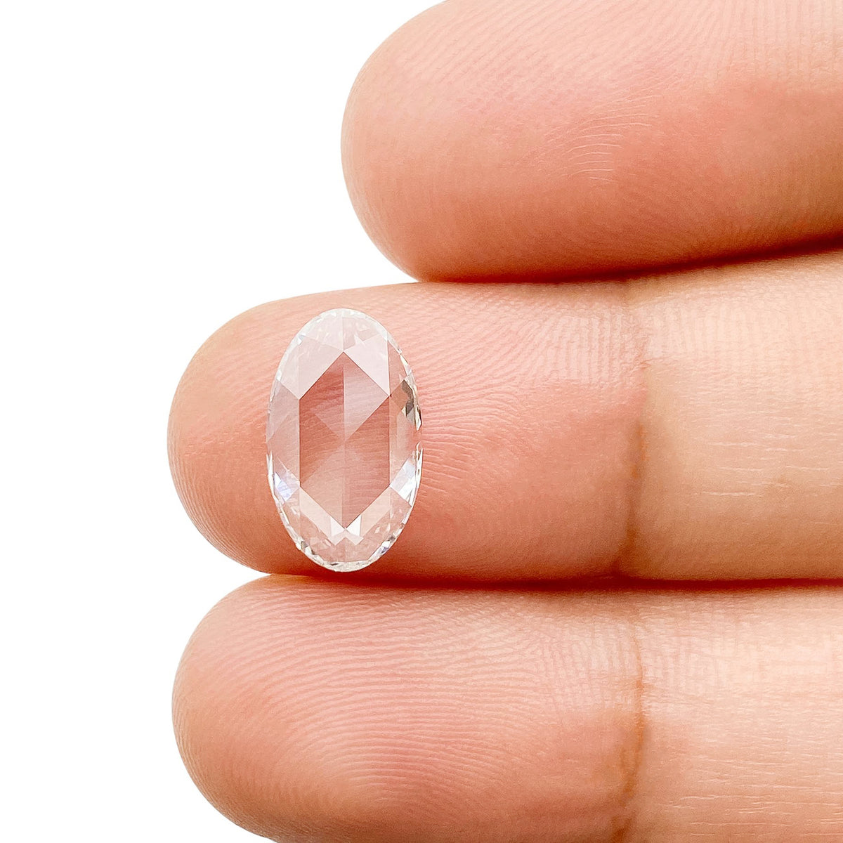 1.42ct | F/VVS2 Oval Shape Rose Cut Lab Diamond (IGI)