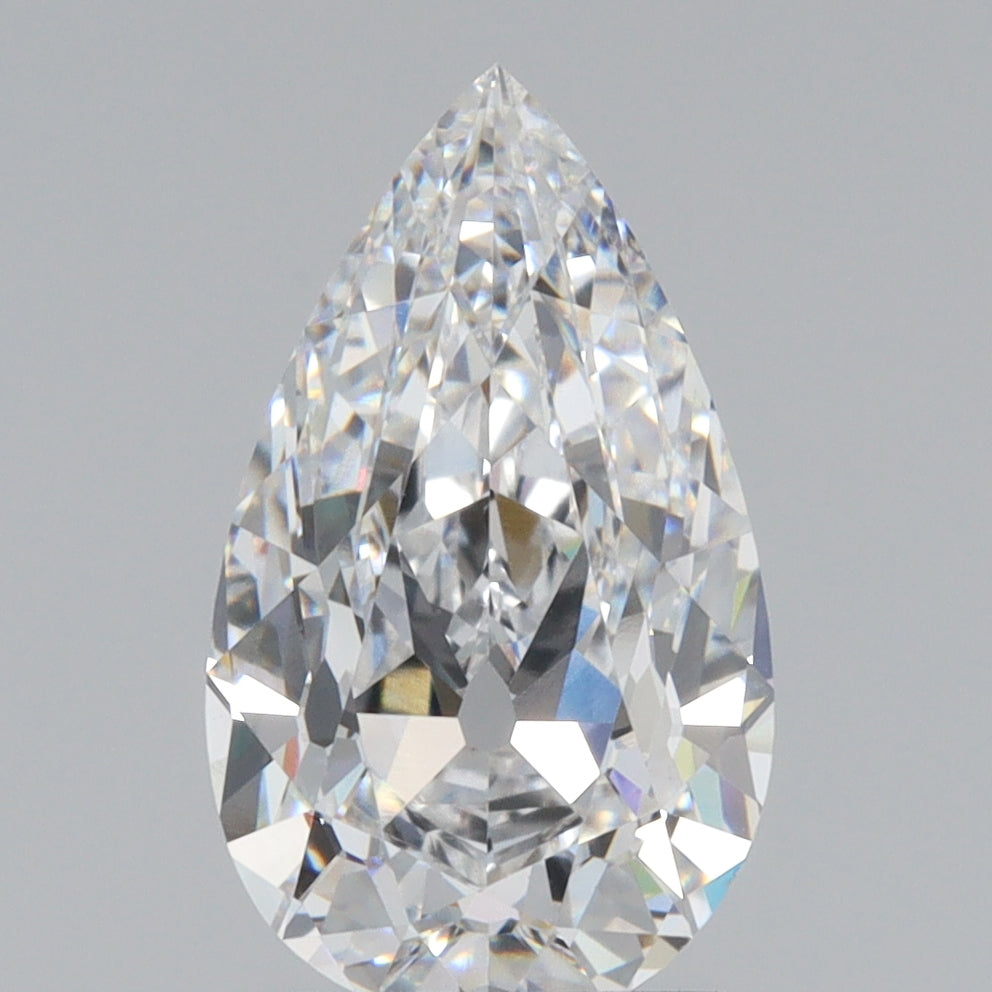 2.35ct | D/VVS2 Pear Shape Old Mine Cut Lab Diamond (IGI)-LITHOS Diamond