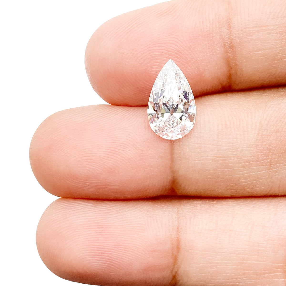 2.13ct | D/VS1 Pear Shape Old Mine Cut Lab Diamond (IGI)