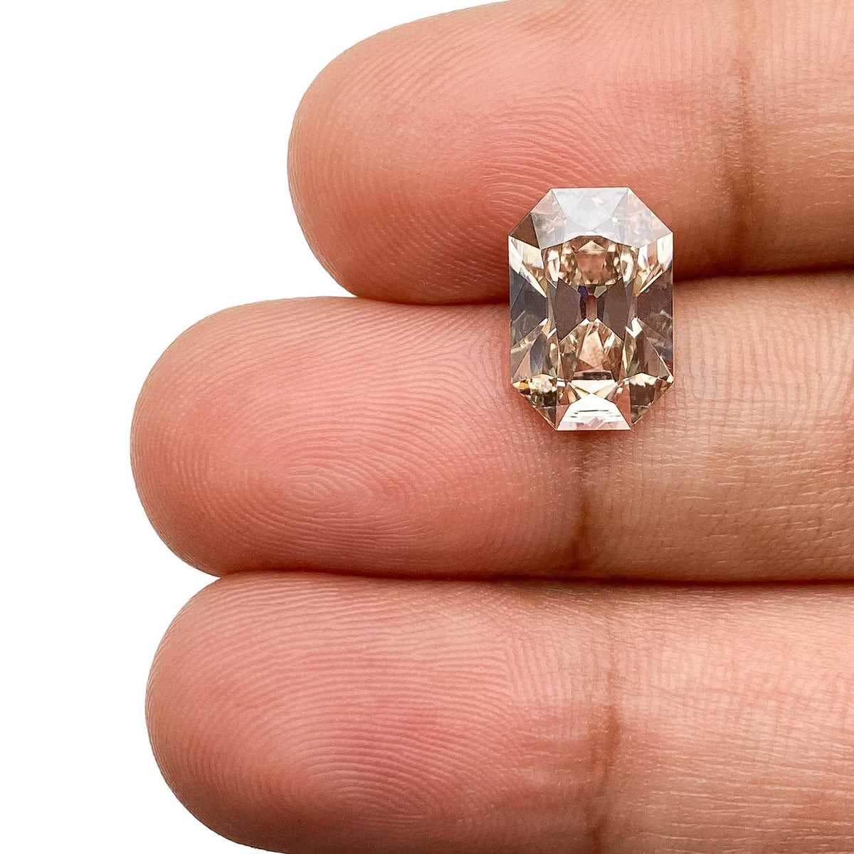 2.85ct | M/VS1 Champagne Octagon Shape Old Mine Cut Lab Diamond (IGI)-LITHOS Diamond