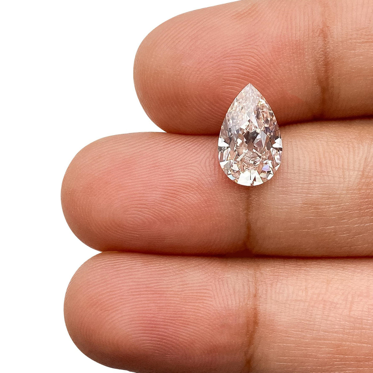 2.18ct | J/VS1 Champagne Pear Shape Old Mine Cut Lab Diamond (IGI)-LITHOS Diamond