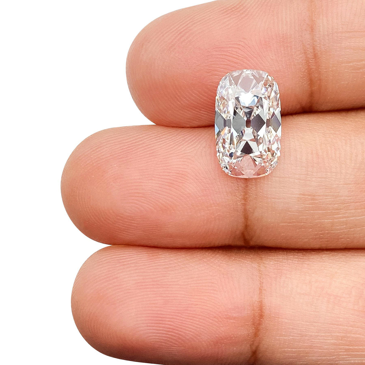 3.10ct | E/VS1 Antique Cushion Shape Old Mine Cut Lab Diamond (IGI)