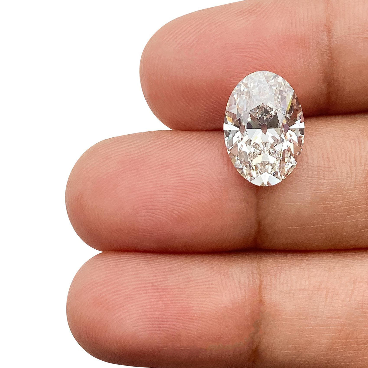 4.09ct | F/VS2 Oval Shape Old Mine Cut Lab Diamond (IGI)