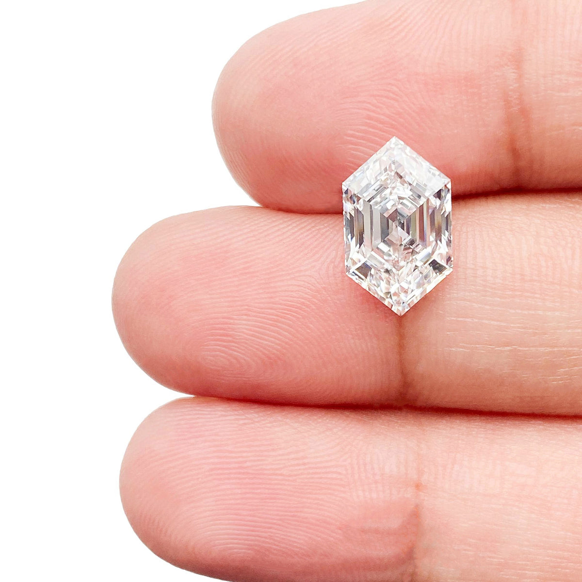 2.51ct | D/VVS2 Hexagon Shape Step Cut Lab Diamond (IGI)