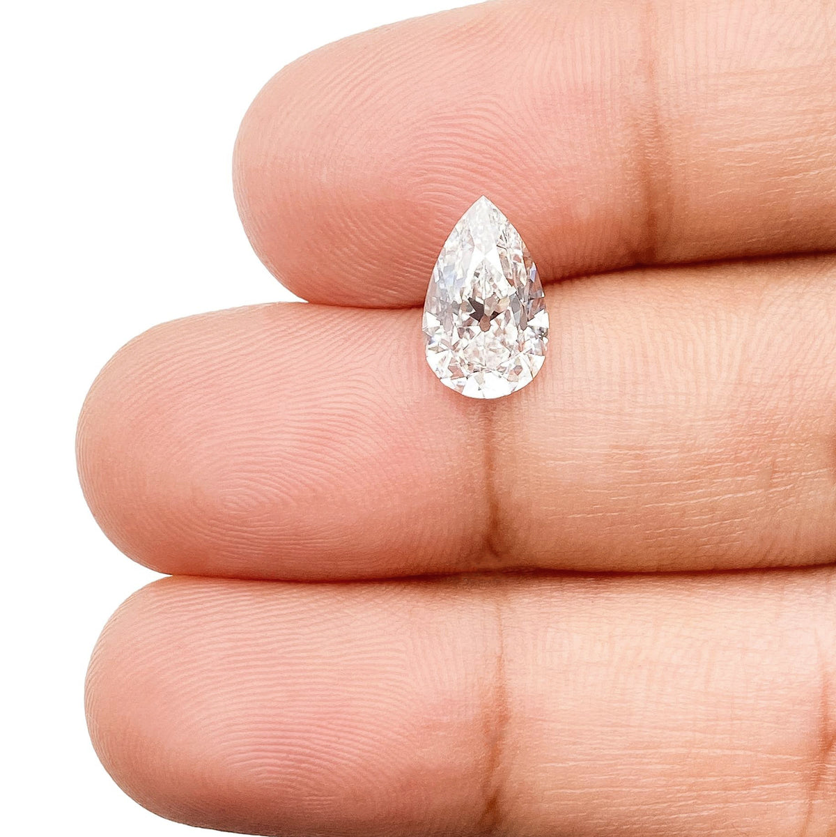 1.59ct | E/VS1 Pear Shape Old Mine Cut Lab Diamond (IGI)