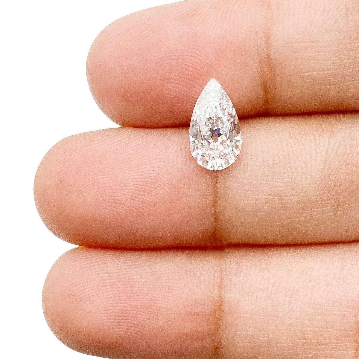 1.59ct | F/VS1 Pear Shape Old Mine Cut Lab Diamond (IGI)