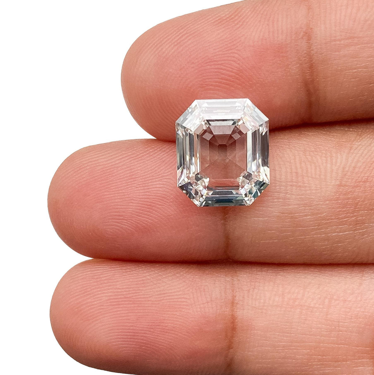 4.25ct | F/VVS2 Antique Octagon Shape Step Cut Lab Diamond (IGI)
