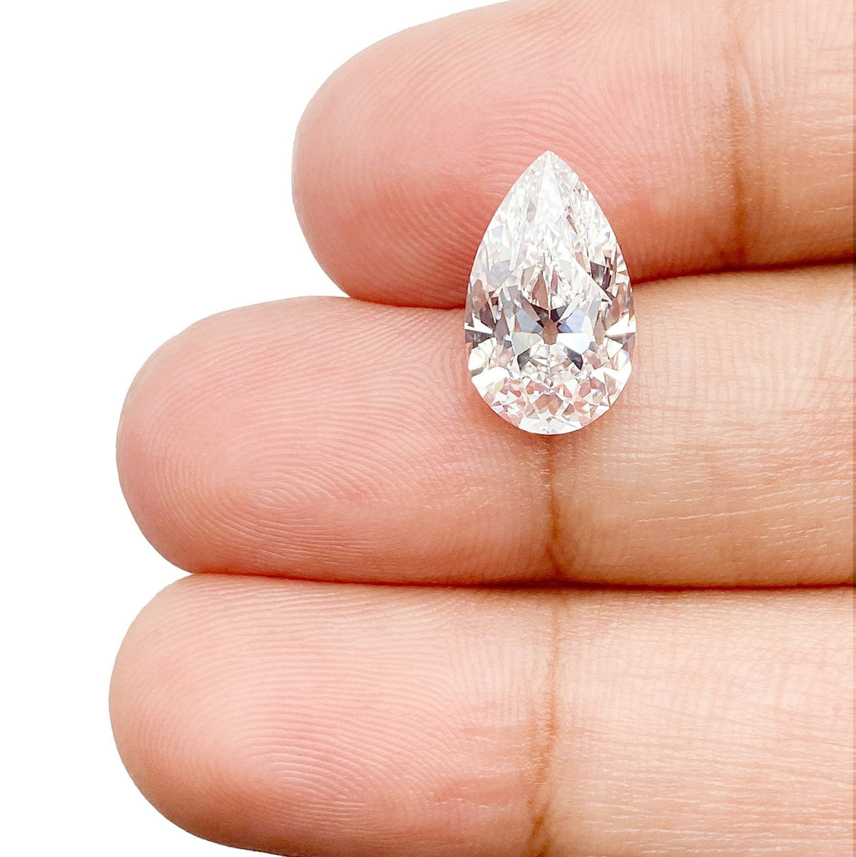 3.10ct | E/VVS2 Pear Shape Old Mine Cut Lab Diamond (IGI)