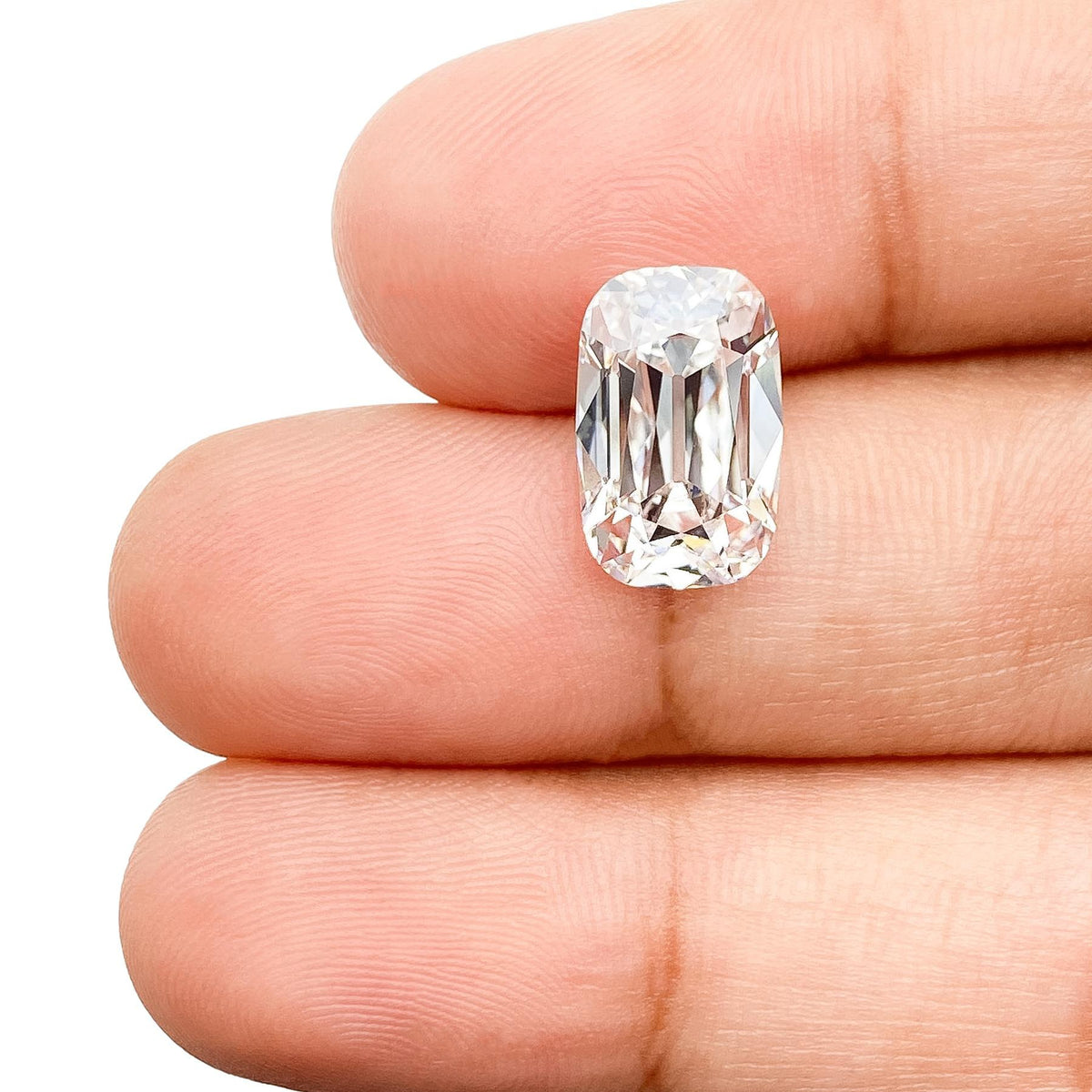3.81ct | E/VS1 Cushion Shape Old Mine Cut Lab Diamond (IGI)