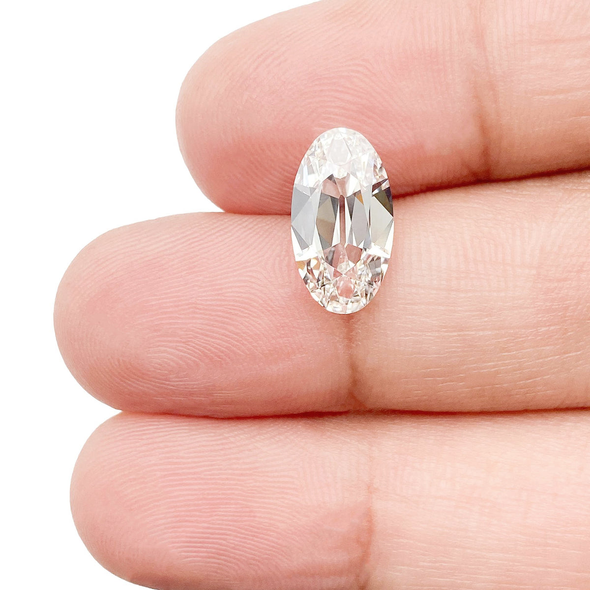 2.40ct | F/VS1 Oval Shape Old Mine Cut Lab Diamond (IGI)