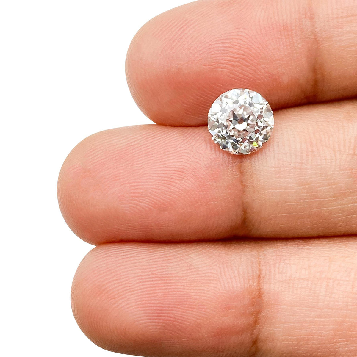 1.71ct | F/VVS2 Round Shape Old European Cut Lab Diamond (IGI)
