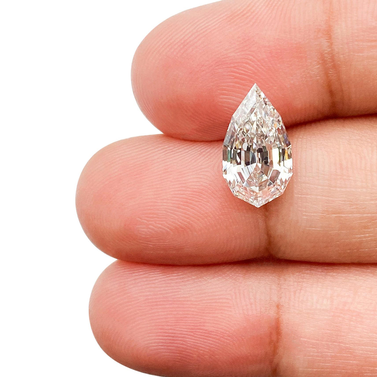 2.54ct | G/VVS2 Pear Shape Step Cut Lab Diamond (IGI)
