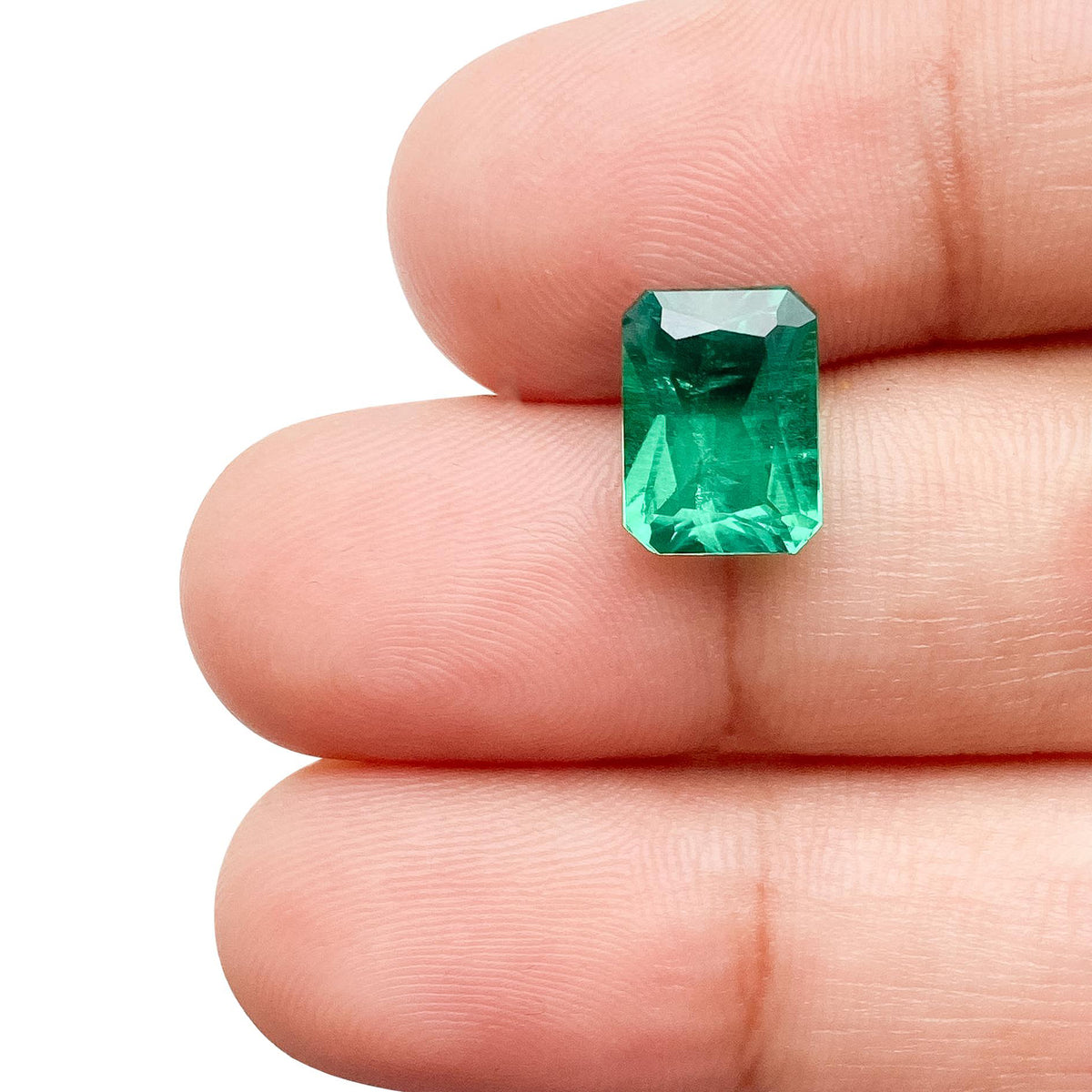 2.06ct | Brilliant Cut Radiant Shape Lab Emerald