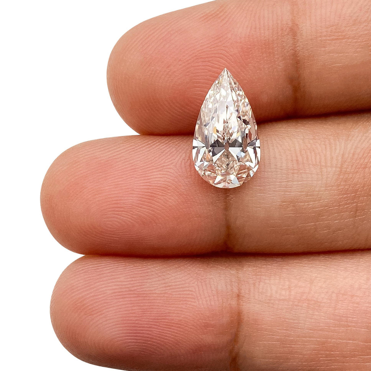 2.71ct | J/VS1 Pear Shape Old Mine Cut Lab Diamond (IGI)-LITHOS Diamond
