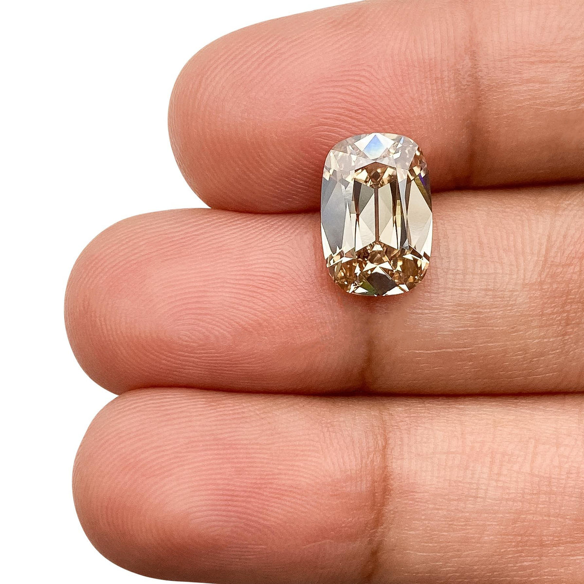 3.01ct | S-T/VS1 Champagne Cushion Shape Old Mine Cut Lab Diamond (IGI)