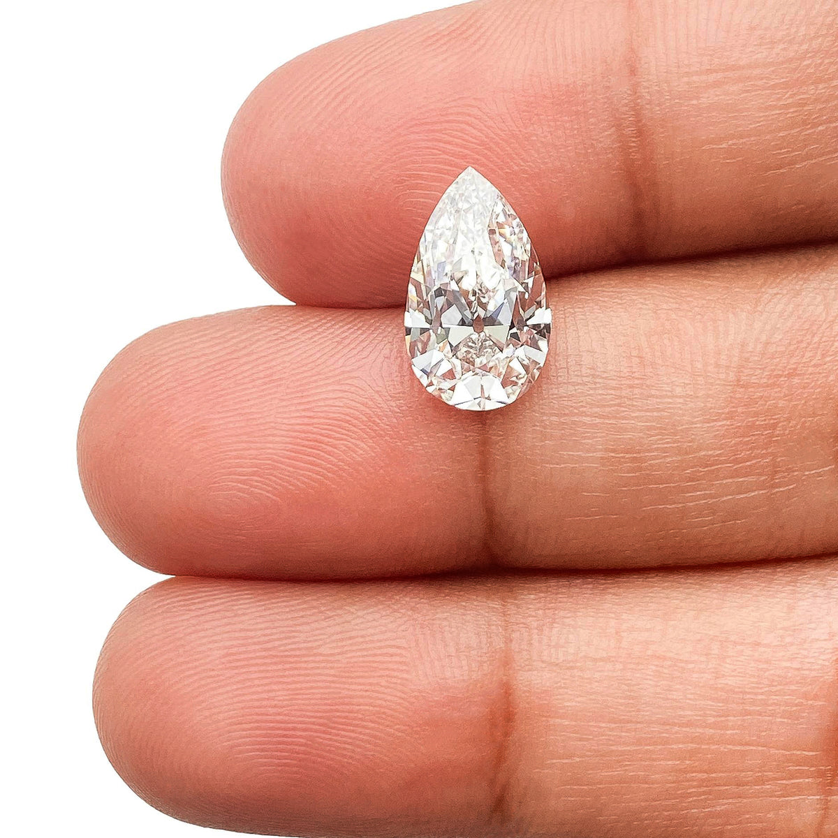 2.45ct | F/VVS2 Pear Shape Old Mine Cut Lab Diamond (IGI)-LITHOS Diamond