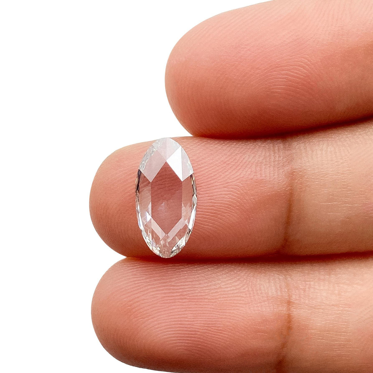 1.23ct | H/VS1 Oval Shape Rose Cut Lab Diamond (IGI)
