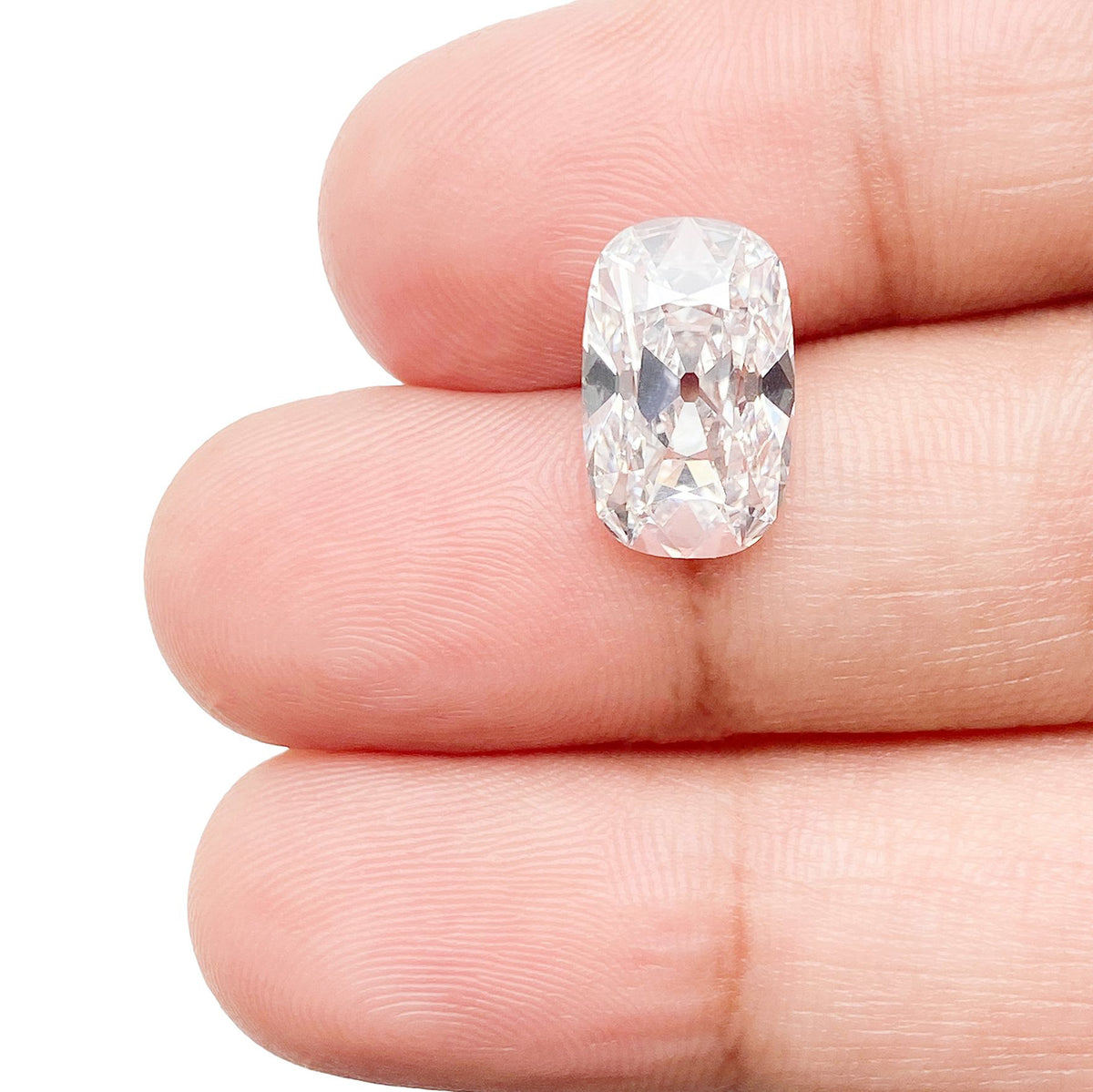 3.41ct | E/VS1 Cushion Shape Antique Old Mine Cut Lab Diamond (IGI)