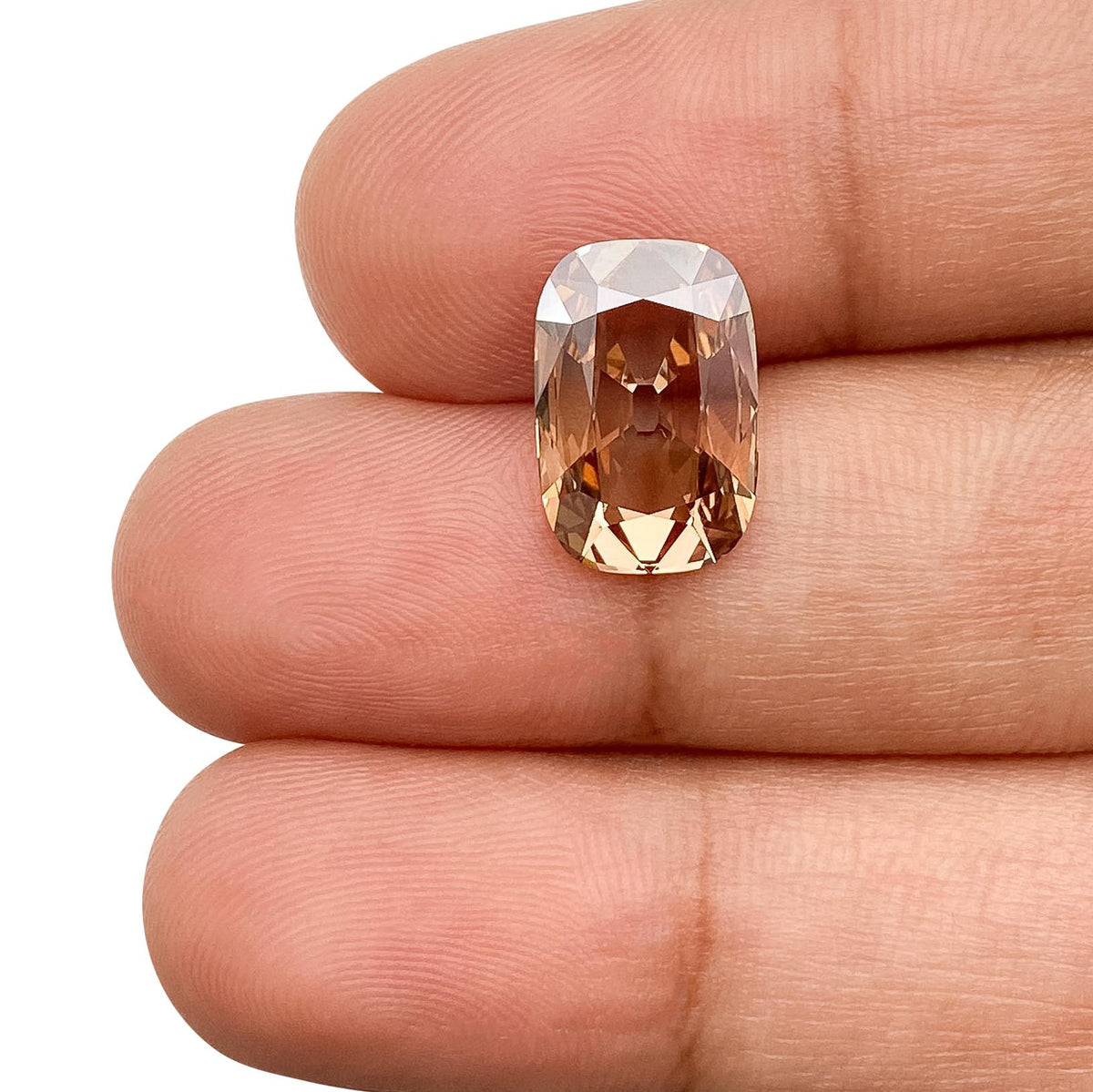 2.56ct | Fancy Brown/VS1 Cognac Cushion Shape Old Mine Cut Lab Diamond (IGI)